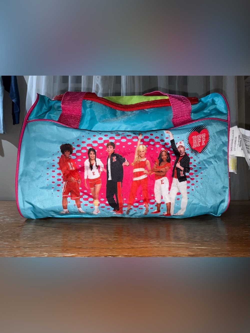 Vintage Disney High School Musical BFF Duffle Gym Tote Bag Idea Nuovo Backpack